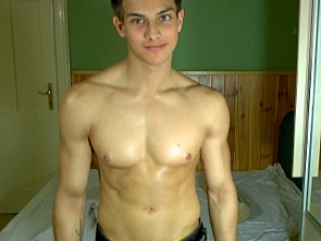 Cute boy on his webcam showing off his sexy body - Part2